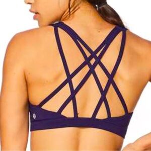 LULULEMON FREE TO BE SERENE BRA AEON COLOR SIZE 6 PTP 14”EUC